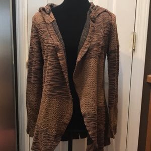 Gimmicks Pieced Brown Cardigan